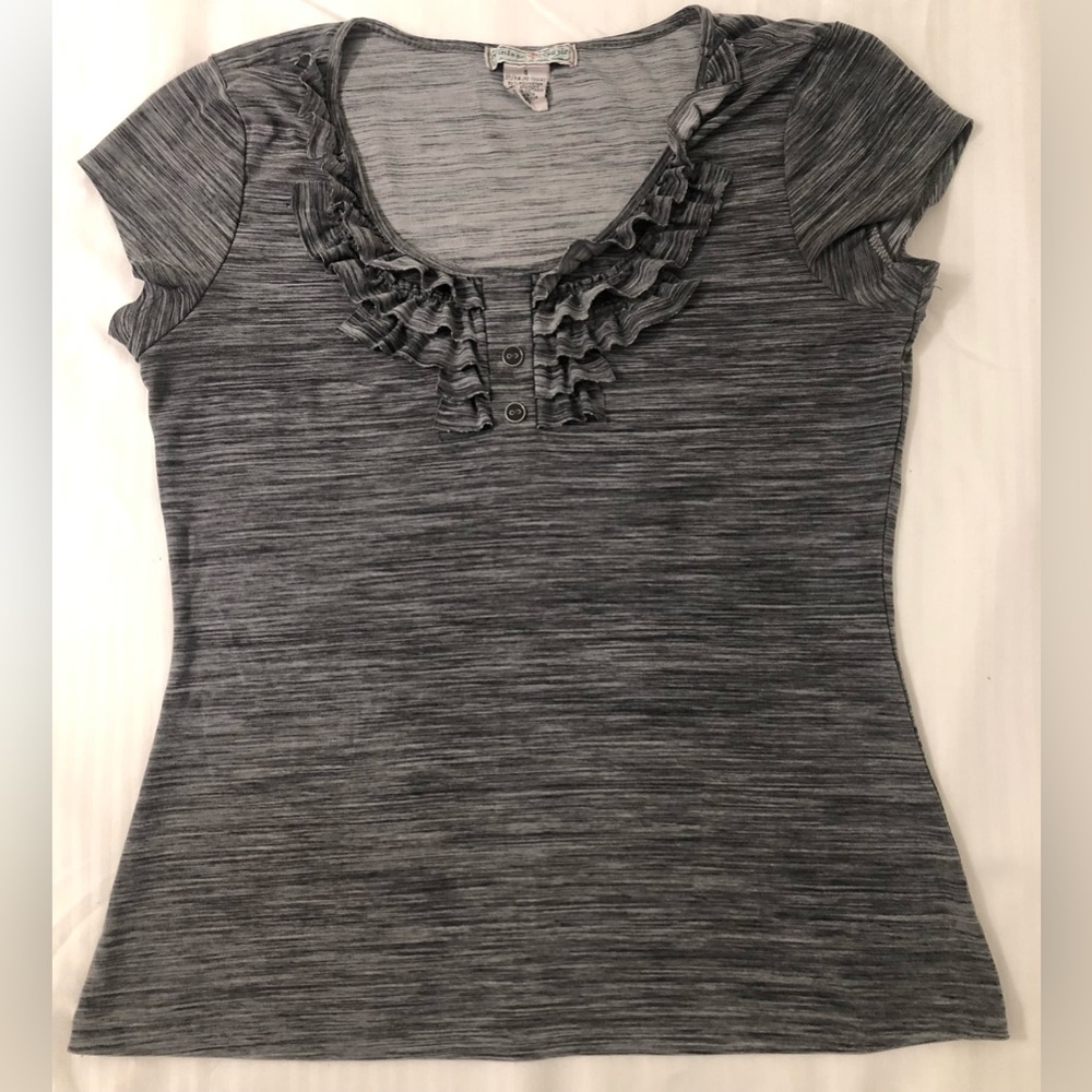 Blouse size S color gray, brand Vintage Suzie